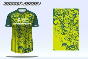 maqueta de diseño de camiseta deportiva de camiseta de fútbol para club de fútbol vector