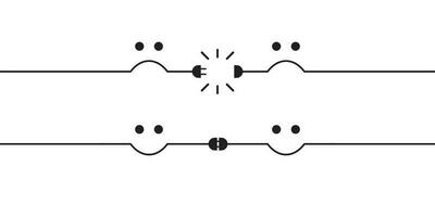 Disconnected wi fi or wire. Internet loss vector