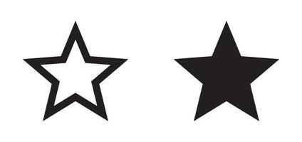 Star icon. Favorite icon. Star shape symbol vector