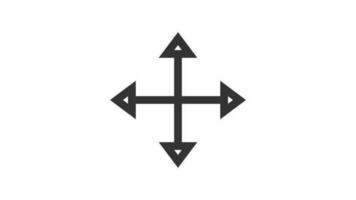 Move Cursor animated icon on white background video