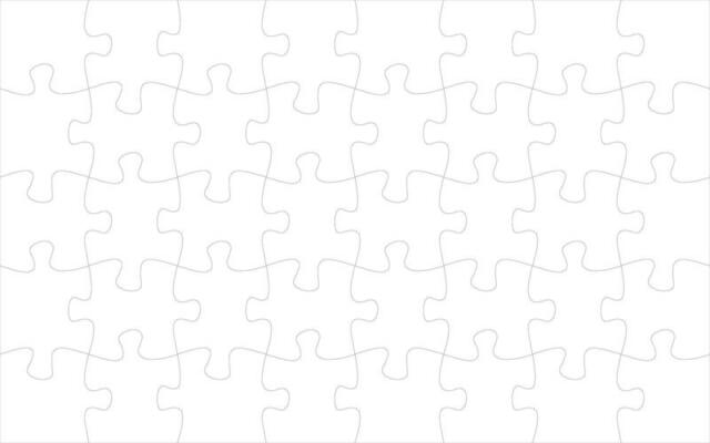 Jigsaw pieces template. Twenty two jigsaw puzzle parts