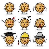 cookies character mascot illustration vector