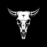 Cow Skull, Minimalist and Simple Silhouette - Vector illustration