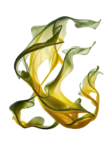 färsk kelp silke på transparent bakgrund, skapas med generativ ai png