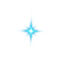 Blue glowing lights effects isolated on transparent background. Solar flare with beams and spotlight. Glow effect. Starburst with sparkles. PNG. png