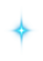 Blue glowing lights effects isolated on transparent background. Solar flare with beams and spotlight. Glow effect. Starburst with sparkles. PNG. png