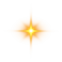 Golden glowing light effects isolated on transparent background. Solar flare with beams and spotlight. Glow effect. Starburst with sparkles. PNG. png