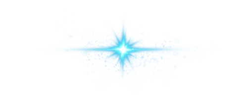 Blue glowing lights effects isolated on transparent background. Solar flare with beams and spotlight. Glow effect. Starburst with sparkles. PNG. png