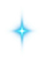 blauw gloeiend lichten Effecten geïsoleerd Aan transparant achtergrond. zonne- gloed met balken en schijnwerper. gloed effect. starburst met schittert. png. png