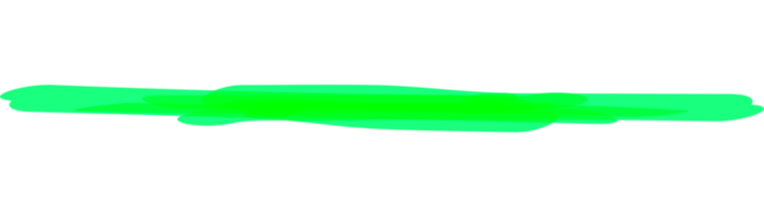Hand drawn green highlight marker stripes on transparent background. PNG. png