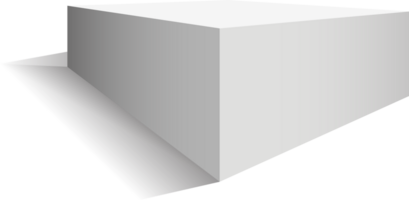 Podium isoliert auf ein transparent Hintergrund. 3d Sockel. png. png