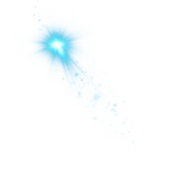 Blue glowing lights effects isolated on transparent background. Solar flare with beams and spotlight. Glow effect. Starburst with sparkles. PNG. png