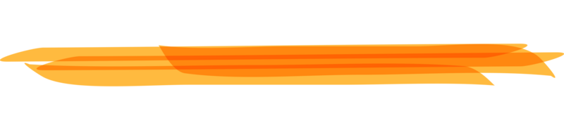 Hand drawn orange highlight marker stripes on transparent background. PNG. png