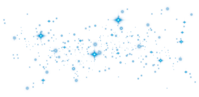 astratto blu luccichio onda illustrazione. blu polvere di stelle scintillare particelle isolato su trasparente sfondo. Magia concetto. png. png