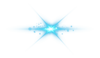 Blue glowing lights effects isolated on transparent background. Solar flare with beams and spotlight. Glow effect. Starburst with sparkles. PNG. png