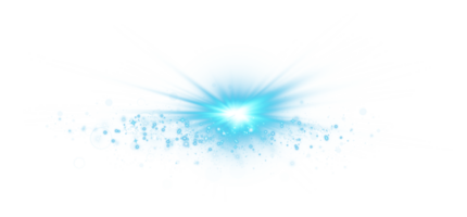 Blue glowing lights effects isolated on transparent background. Solar flare with beams and spotlight. Glow effect. Starburst with sparkles. PNG. png