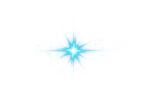 blauw gloeiend lichten Effecten geïsoleerd Aan transparant achtergrond. zonne- gloed met balken en schijnwerper. gloed effect. starburst met schittert. png. png