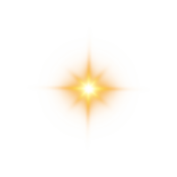 gyllene lysande ljus effekter isolerat på transparent bakgrund. sol- blossa med balkar och strålkastare. glöd effekt. starburst med gnistrar. png. png