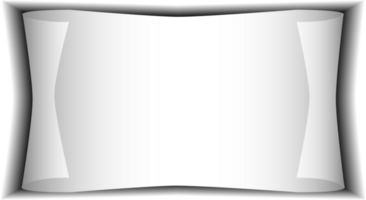 Realistic paper sheet with folded corner. Paper sheet A4 with shadows on transparent background. PNG. png