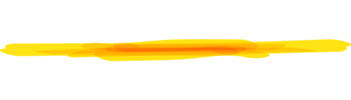 Hand drawn yellow highlight marker stripes on transparent background. PNG. png