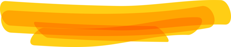 Hand drawn orange highlight marker stripes on transparent background. PNG. png