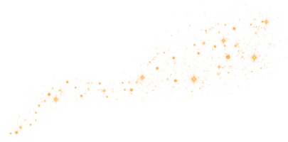 astratto d'oro luccichio onda illustrazione. d'oro stella polvere scintillare particelle isolato su trasparente sfondo. Magia concetto. png. png