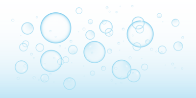 Realistic soap bubbles. Png Bubbles are located on a transparent background. Flying soap bubbles. PNG.