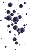 Realistic soap bubbles. Png Bubbles are located on a transparent background. Flying soap bubbles. PNG.