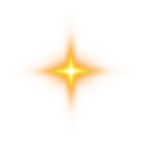 Golden glowing light effects isolated on transparent background. Solar flare with beams and spotlight. Glow effect. Starburst with sparkles. PNG. png