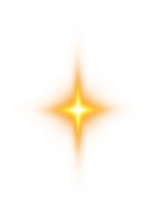 Golden glowing light effects isolated on transparent background. Solar flare with beams and spotlight. Glow effect. Starburst with sparkles. PNG. png