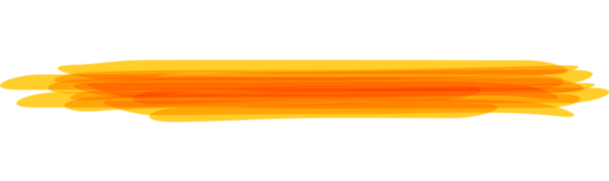 Hand drawn orange highlight marker stripes on transparent background. PNG. png