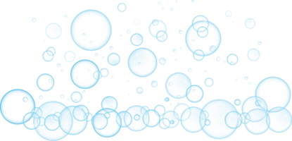 Realistic soap bubbles. Png Bubbles are located on a transparent background. Flying soap bubbles. PNG.