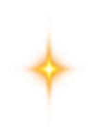 Golden glowing light effects isolated on transparent background. Solar flare with beams and spotlight. Glow effect. Starburst with sparkles. PNG. png