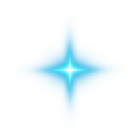 blauw gloeiend lichten Effecten geïsoleerd Aan transparant achtergrond. zonne- gloed met balken en schijnwerper. gloed effect. starburst met schittert. png. png