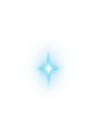 azul brilhando luzes efeitos isolado em transparente fundo. solar flare com feixes e Holofote. brilho efeito. starburst com brilhos. png. png