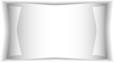 Realistic paper sheet with folded corner. Paper sheet A4 with shadows on transparent background. PNG. png