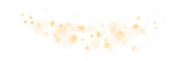 resumen dorado Brillantina ola ilustración. dorado estrella polvo brillar partículas aislado en transparente antecedentes. magia concepto. png. png