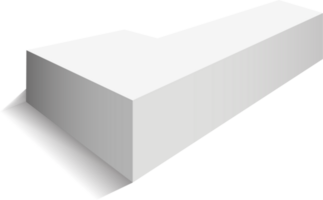 podium isolerat på en transparent bakgrund. 3d piedestal. png. png