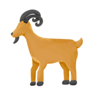 faceless goat illustration png