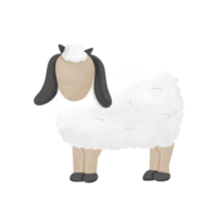 ilustración de ovejas sin rostro png