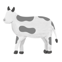 faceless cow illustration png
