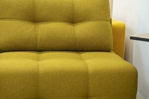 stylish fashionable yellow sofa with backrest , living room furniture photo