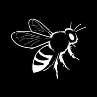 Bee, Minimalist and Simple Silhouette - Vector illustration