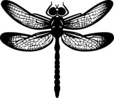 Dragonfly, Minimalist and Simple Silhouette - Vector illustration