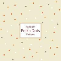 Seamless Colorful Random Polka Dots Pattern vector