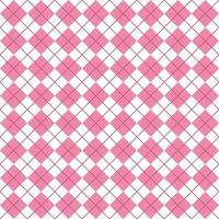 Simple Pink And White Seamless Argyle Pattern vector