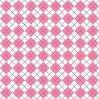 Simple Pink And White Seamless Argyle Pattern vector