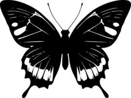 mariposa, negro y blanco vector ilustración