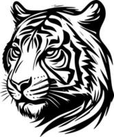 Tiger Pattern, Minimalist and Simple Silhouette - Vector illustration