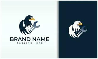 Eagle Wrench Logo Templates vector